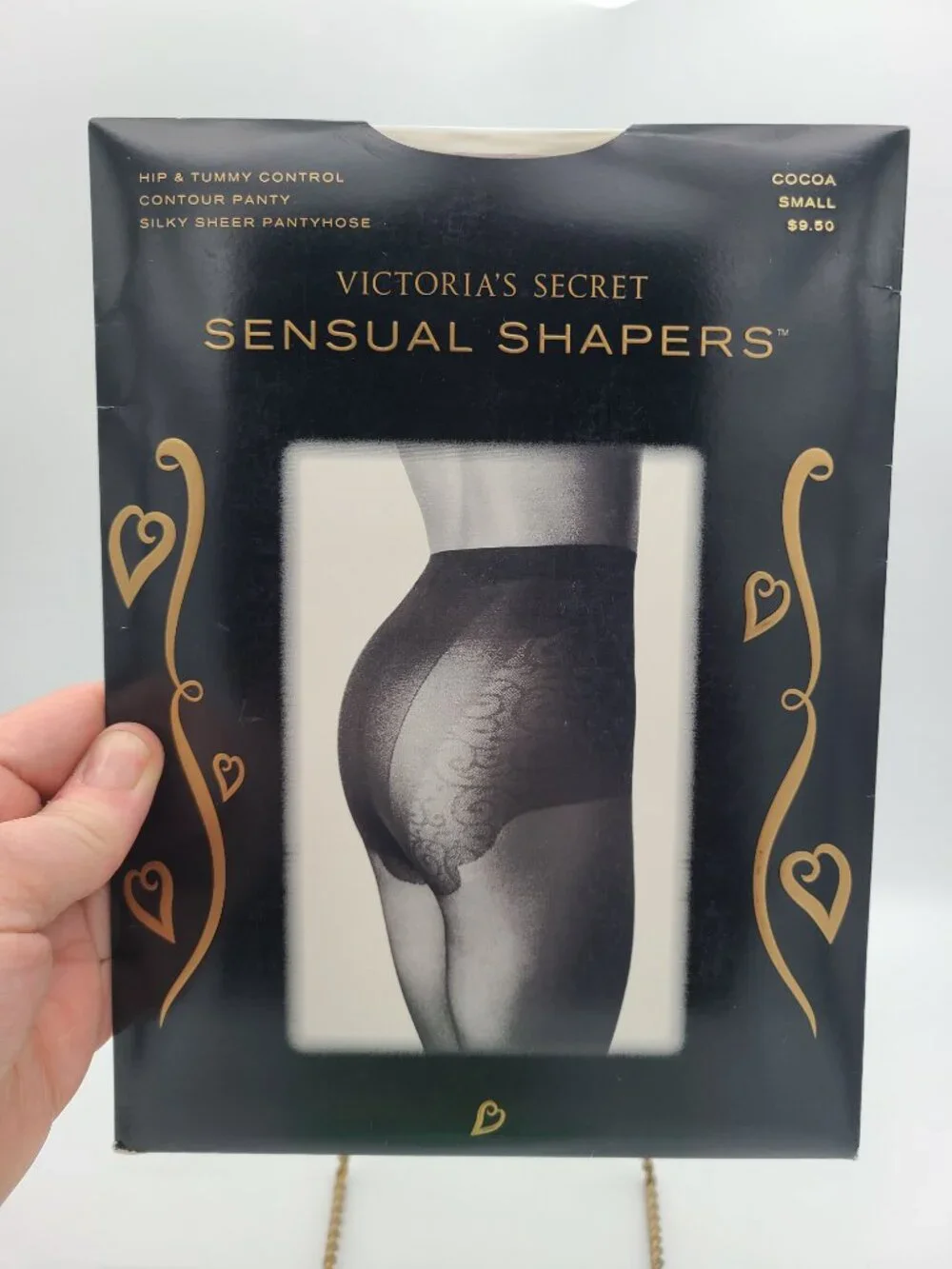 Vintage Victoria's Secret Sensual Shapers Pantyhose Cocoa Small NIP